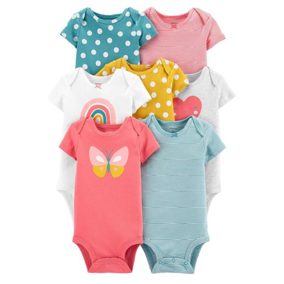 Carter's Other - Carter's 7-Pack Baby Rainbow Original Bodysuits in Multicolor Size 9M - NWT